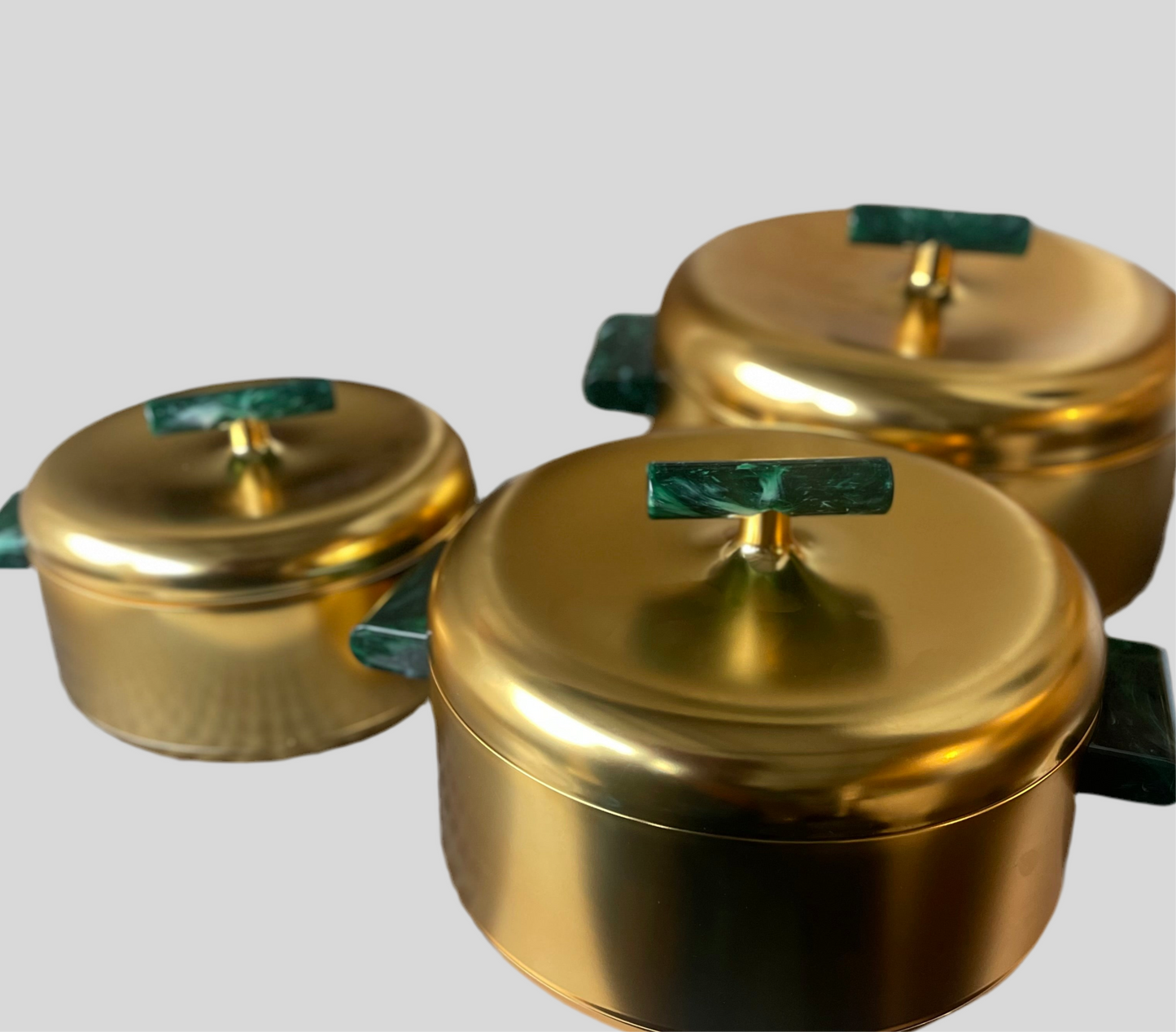 Luxury Food Warmer Set Hot Pot Food Warmer Set of 3